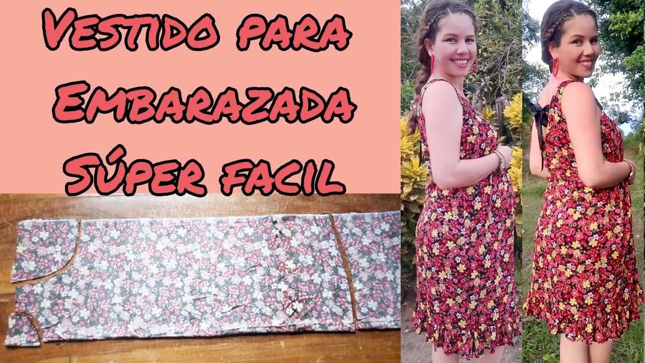 Cómo Hacer un Vestido Muy Fácil Para embarazada 🤰