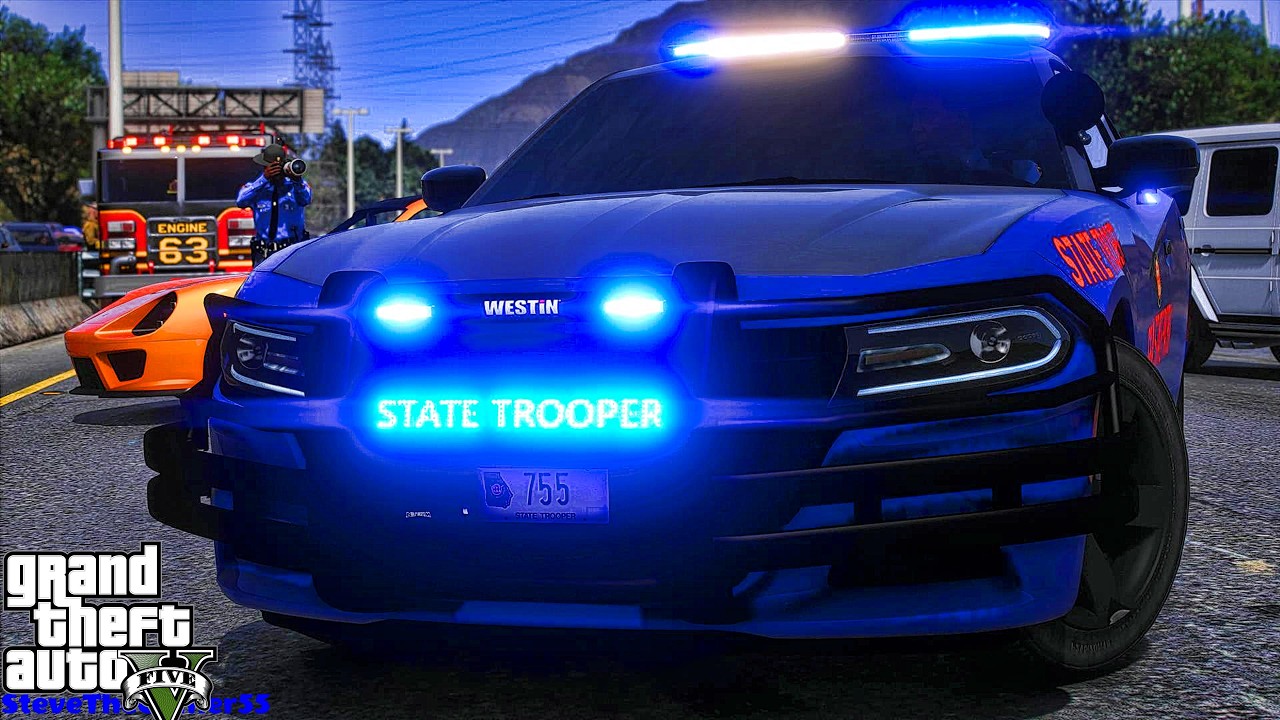 Highway Patrol 🚔 | GSP CAMARO Enforcing the Streets | GTA 5 LSPDFR MODS