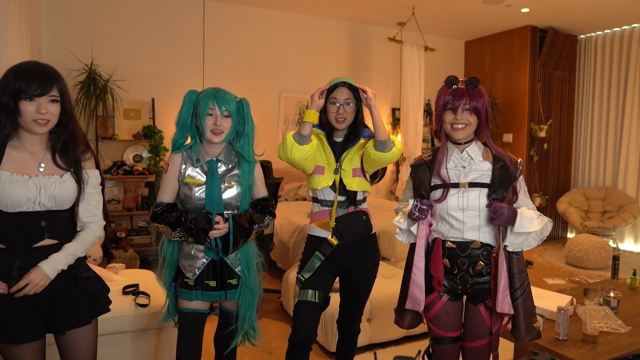 Emiru - [Sep 1st 2023] Cosplay with Valkyrae, TinaKitten, and Fuslie