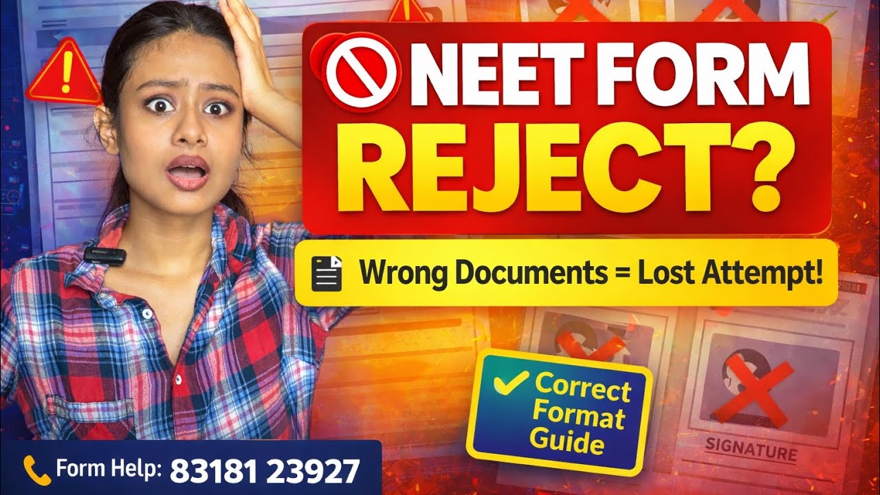 NEET UG 2026: Documents Mistakes You Must avoid | Photo, Signature, Fingerprints, Certificates 