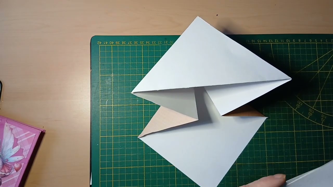 Tuto carte pop-up à poser  15cm x 15cm 
