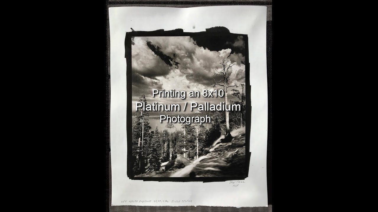 Printing an 8x10 Pt Pd