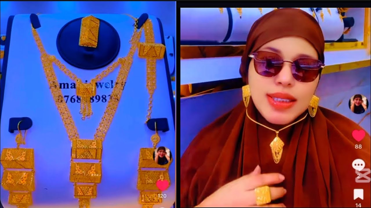 AMAL JEWELRY OO  DAHAB CUSUB OO QURUX BADAN IDIN KENTEY
