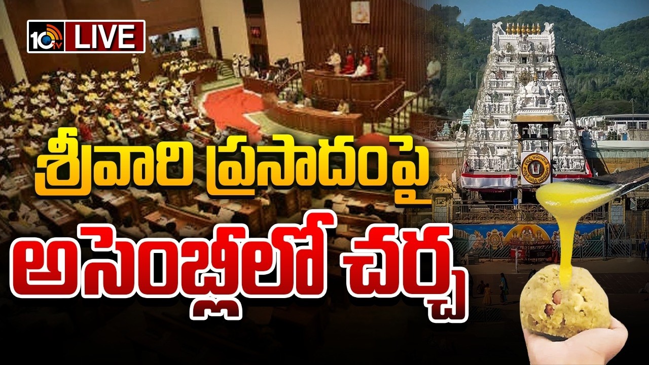 LIVE | మంగళవారం అసెంబ్లీలో లడ్డూ ప్రసాదంపై కీలక చర్చ | Tirumala Laddu Issue On AP Assembly | 10TV