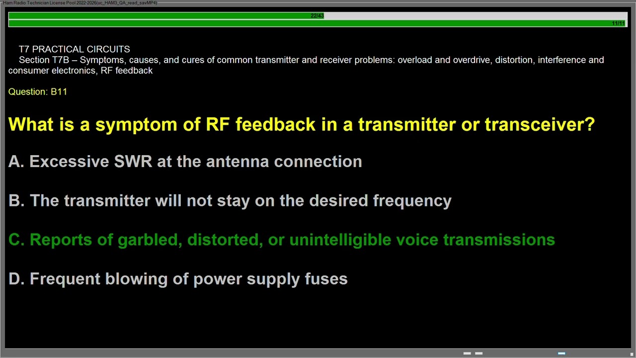 Ham Radio Technician license exam   SUB ELEMENT T7   PRACTICAL CIRCUITS  4 Exam Questions   4 Groups