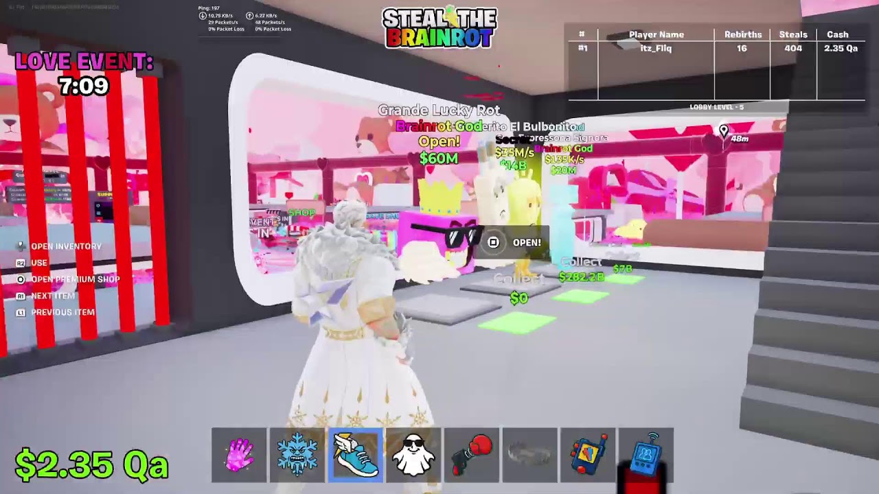 🔴 LIVE! (Trades & Giveaways ) - Fortnite Steal The Brainrot! #9