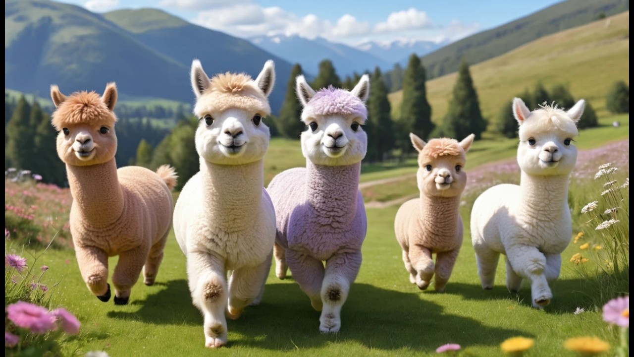 Five Little Alpacas Skip Along | Kids Songs & Nursery Rhymes