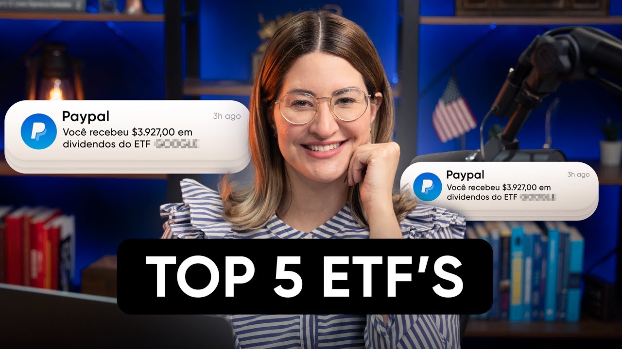 TOP 5 ETFS AMERICANOS que pagam DIVIDENDOS MENSAIS EM DÓLAR