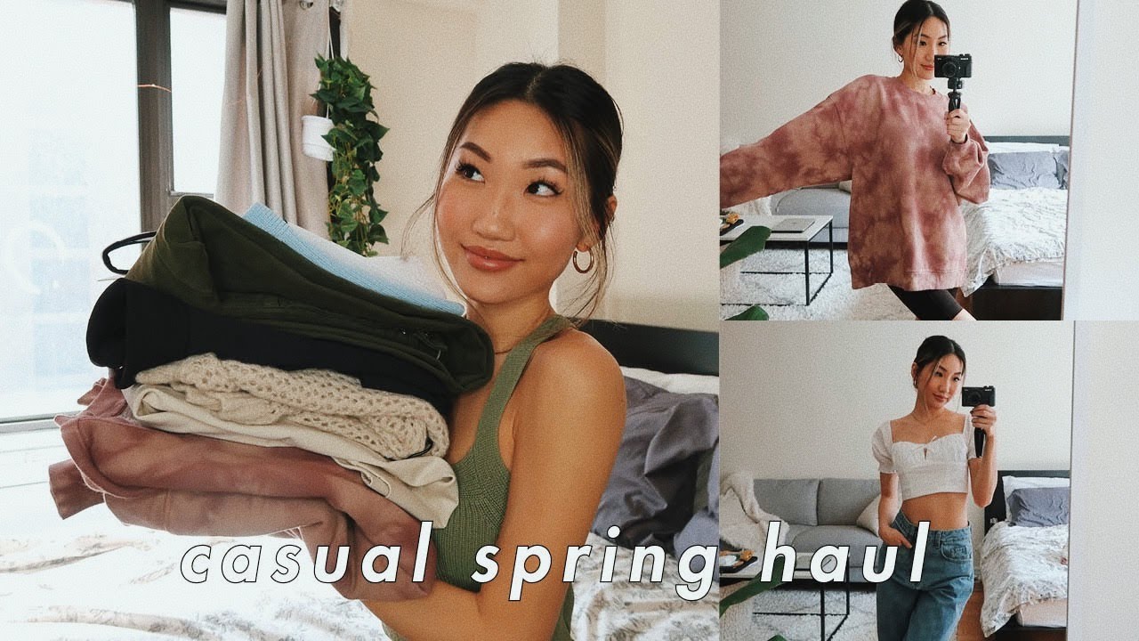 ARITZIA SPRING TRY-ON HAUL + STYLE OUTFITS WITH ME