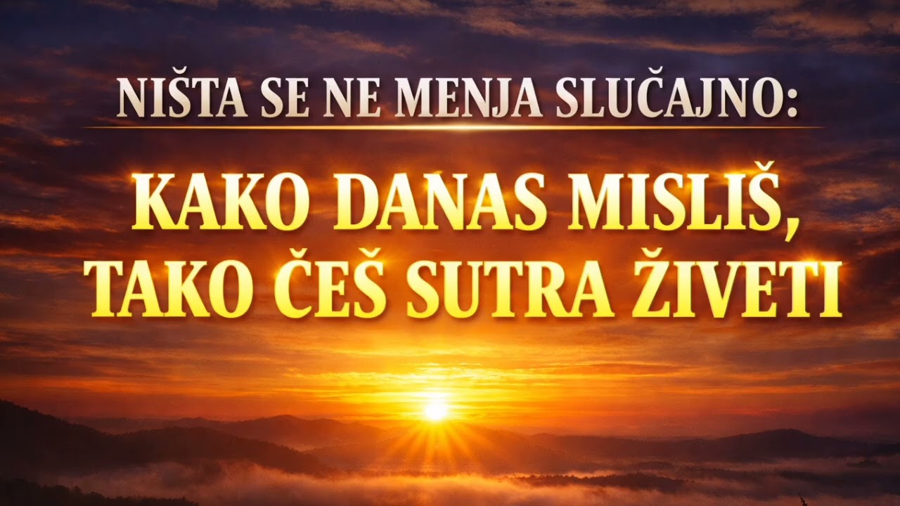 SAMO POSLUŠAJ OVAJ VIDEO - NIŠTA SE NE MENJA SLUČAJNO: KAKO DANAS MISLIŠ, TAKO ĆEŠ SUTRA ŽIVETI