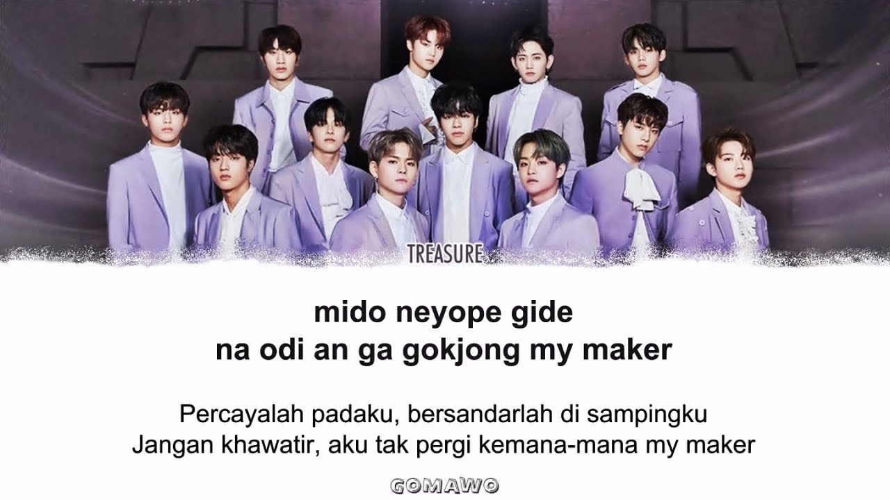 TREASURE - SLOWMOTION EASY LYRICS/INDO SUB by GOMAWO
