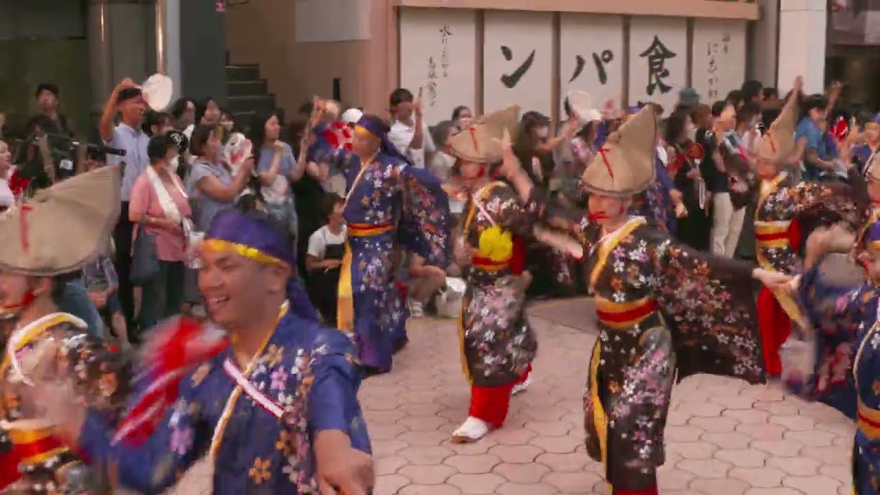 十人十彩　2023 第70回高知よさこい祭り本祭1日目　帯屋町演舞場　帯屋町チェントロ前　4K 2023 08 10