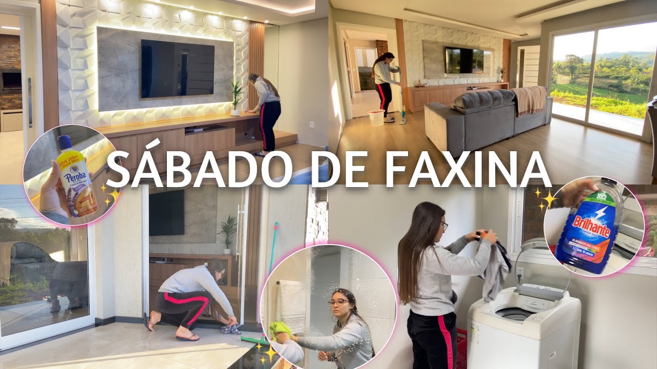 SÁBADO DE FAXINA depois de muitos dias de chuva por aqui🏠✨ #limpeza #faxina #faxinapesada