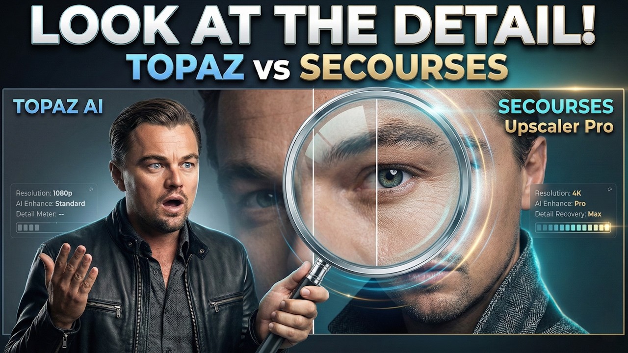 SECourses Upscaler Pro Beating Topaz AI by Far With Specalized FlashVSR+ & SeedVR2.5 - Local Windows