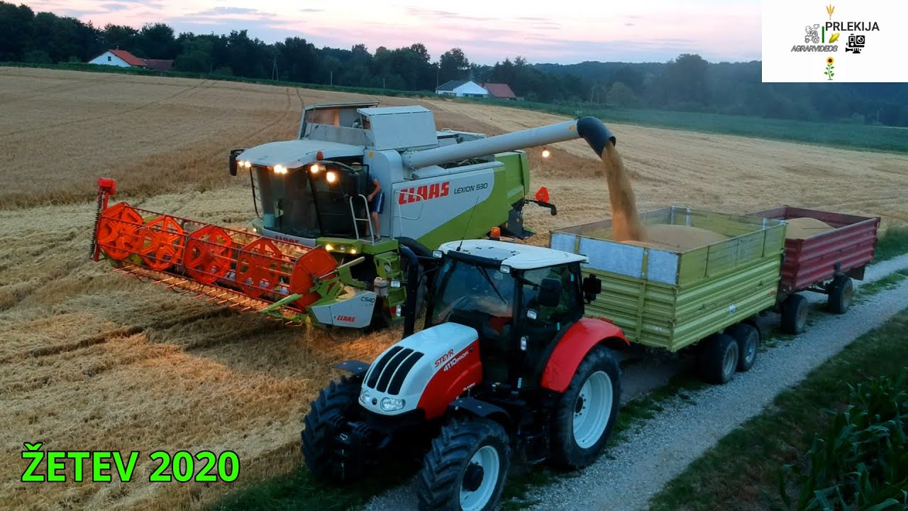 CLAAS LEXION 530 /Žetev ječmena 2020/Barley Harvest/Gerste Dreschen/Steyr
