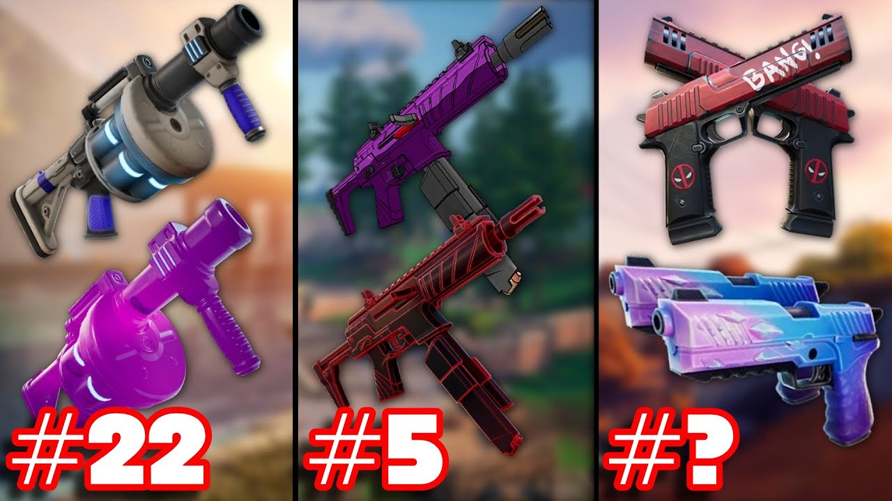 Ranking EVERY MYTHIC AND EXOTIC WEAPON PAIRING In FORTNITE HISTORY From WORST To BEST
