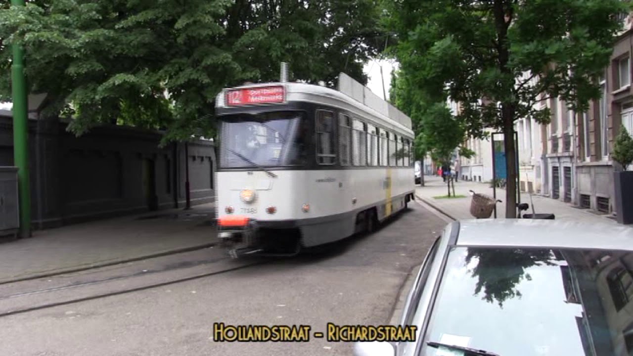 Antwerp Tram Route 12 Featuring Ex Gent PCC Cars