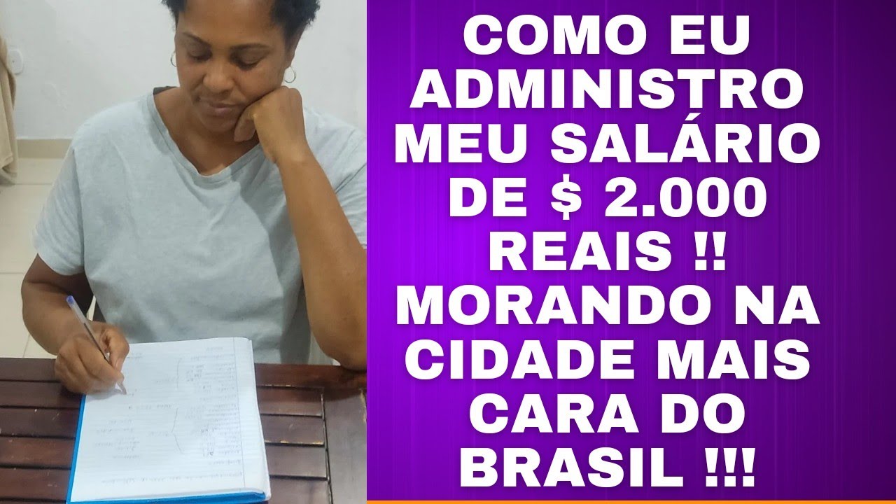 COMO EU ORGANIZO O MEU SALÁRIO DE $ 2.000 REAIS MORANDO EM SÃO PAULO!!#dicasdeeconomia