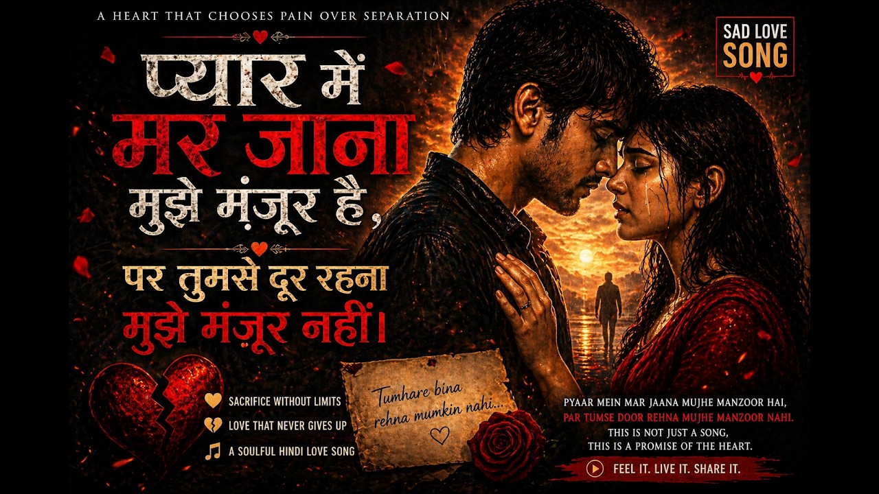 प्यार में मर जाना मुझे मंज़ूर है।| Hindi Romantic Song