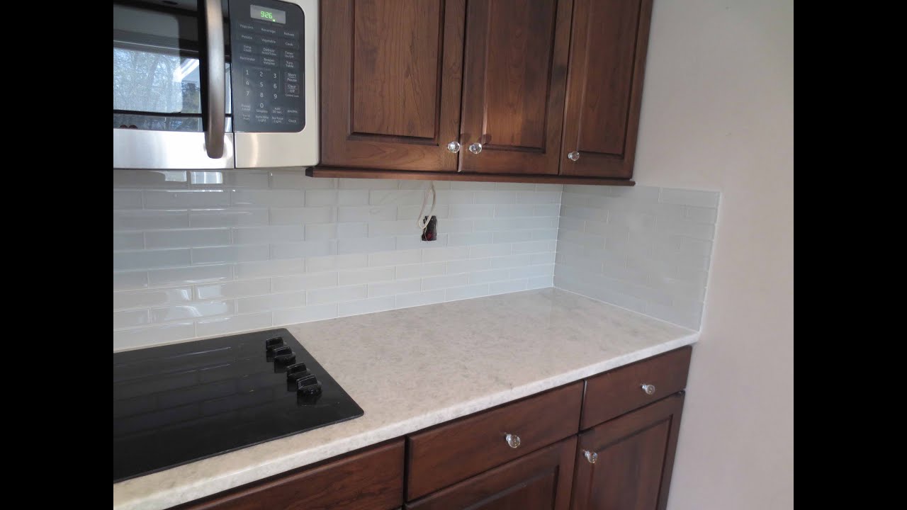 How to install Glass tile Kitchen  Backsplash