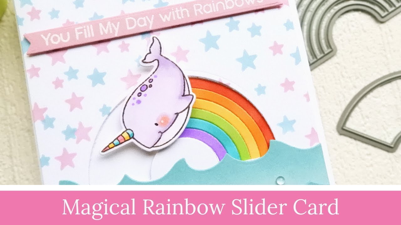 Magical Rainbow Slider Card