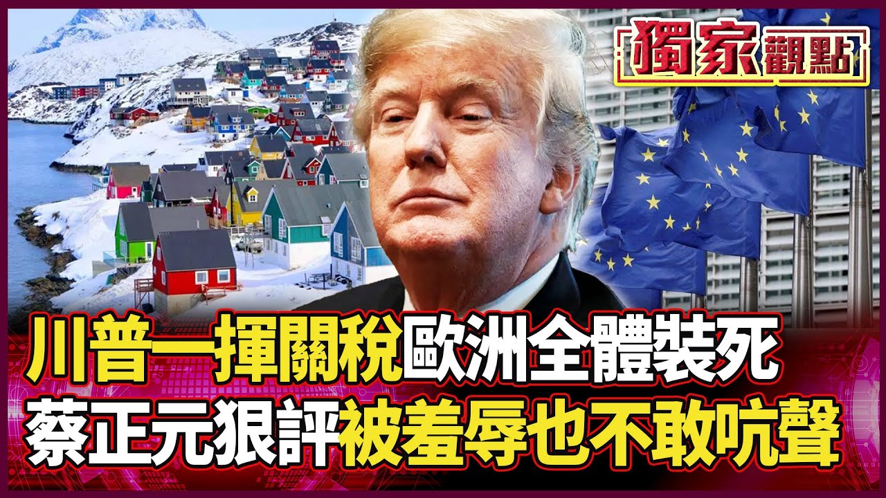 「別讓川普不開心」成全球噩夢！一揮關稅歐洲全體噤聲 蔡正元狠評：「被羞辱也不敢吭聲」｜#獨家觀點 #環球大戰線 #寰宇全視界 @globalvisiontalk