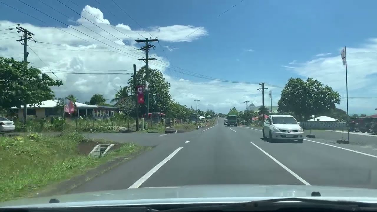 Afega - Malua(Virtual Driving Tours of Samoa)