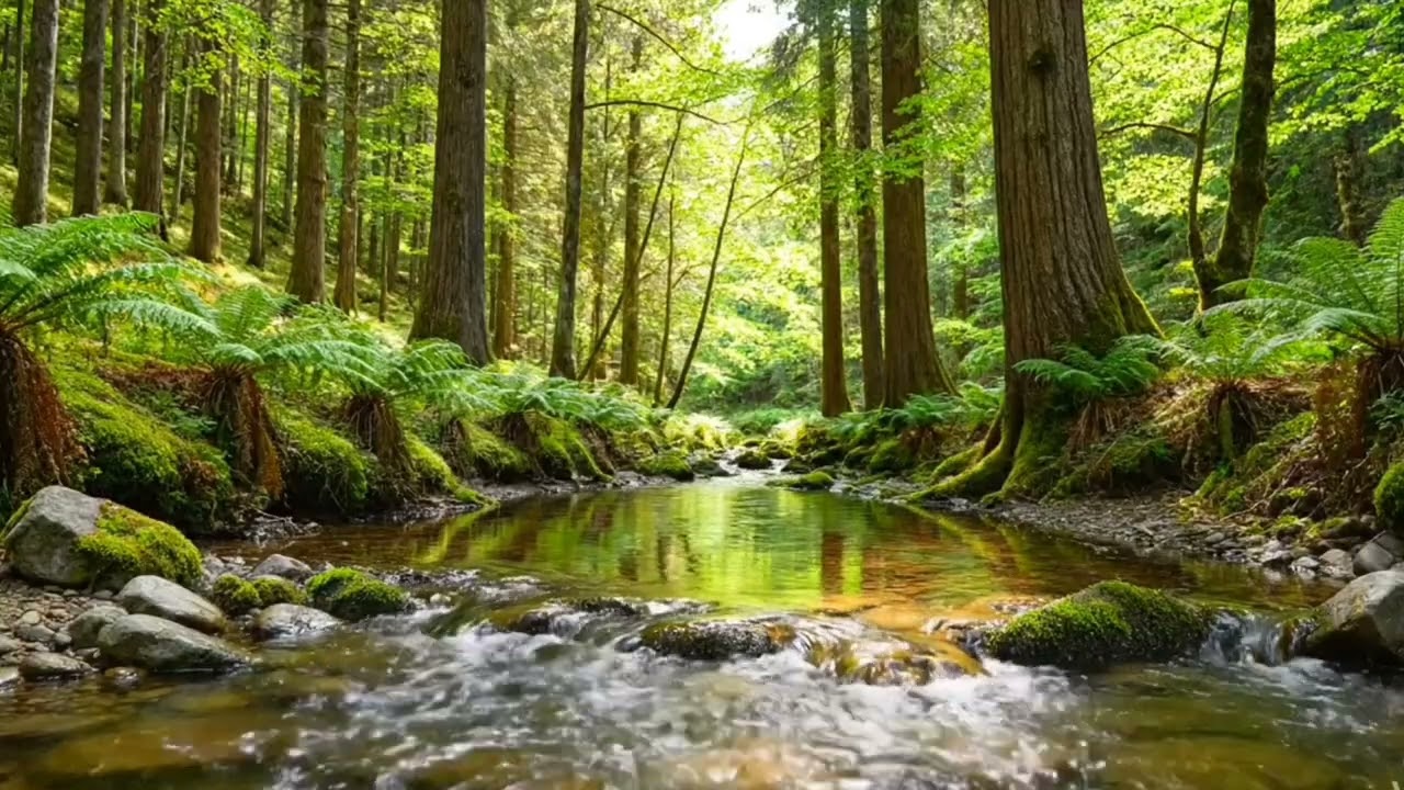 Deep Pine Forest Sounds – Ancient Trees, Wind, and Wild Bird Sounds | Nature Sounds