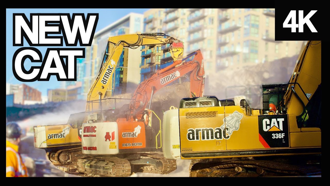 A LONDON BRIDGE DEMOLITION SITE (4K) | DIGGERS AND DOZERS