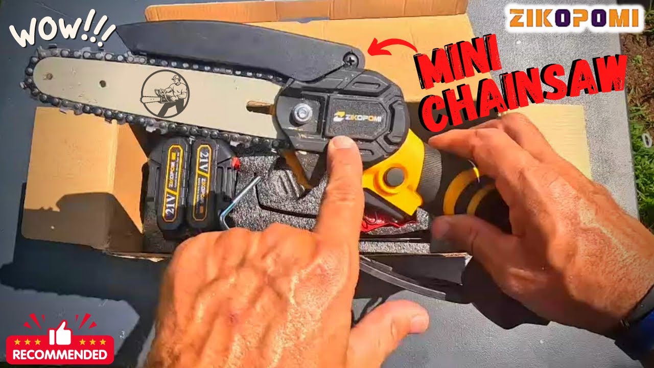Cordless 6 Inch Mini Chainsaw Amazon - Unboxing/Review