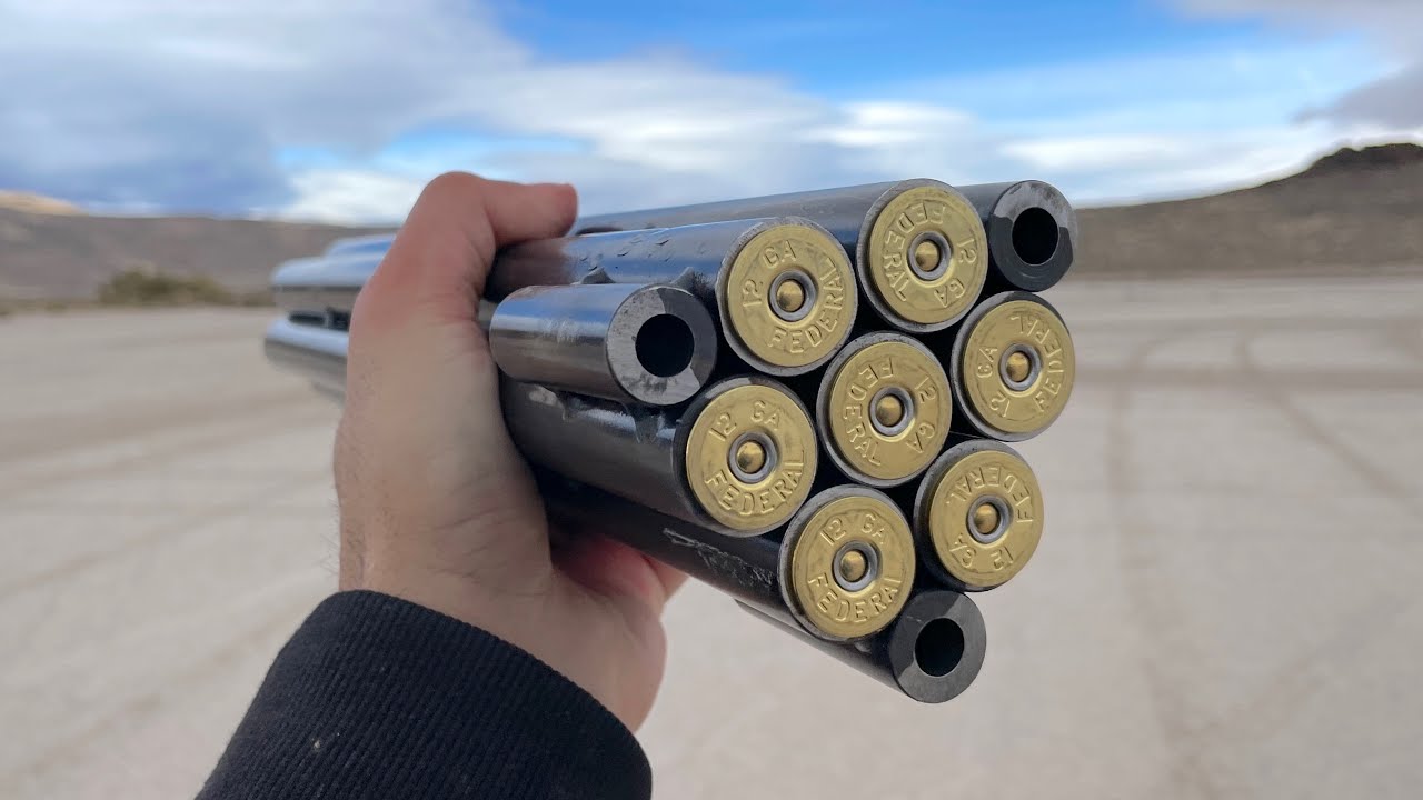 7 Barrel 12 gauge ShotGun that fires all at once ... INSANE
