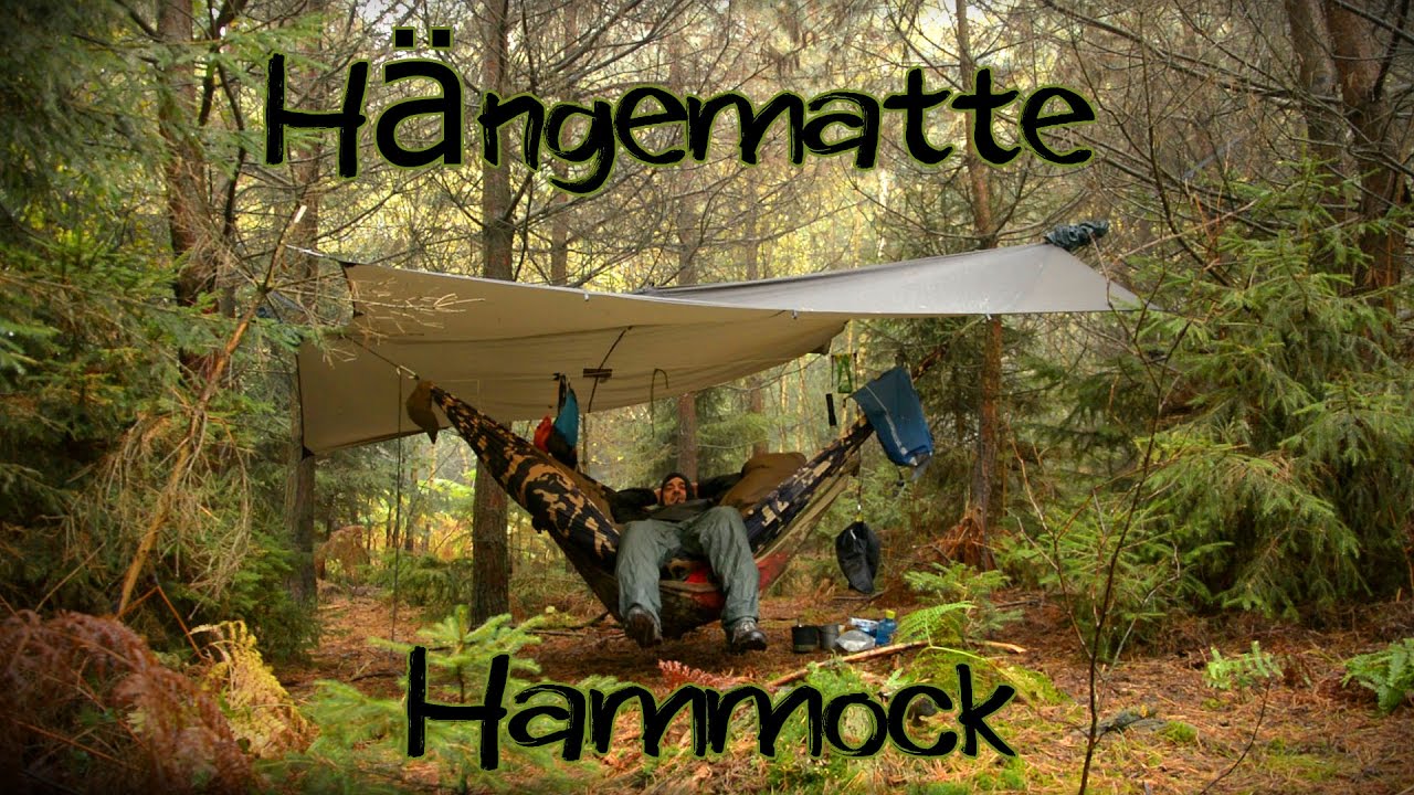 2 Nächte im Wald in meiner Hängematte - Hammock overnighter