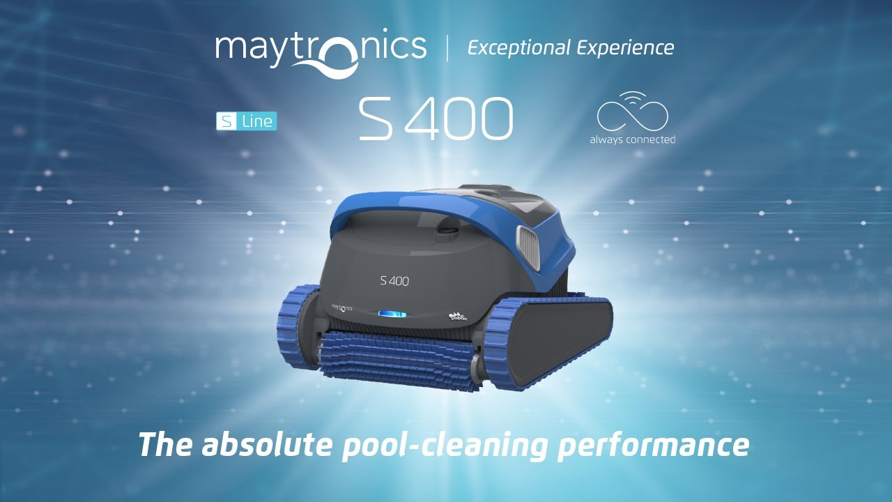 Maytronics Dolphin S400 robotic pool cleaner top features
