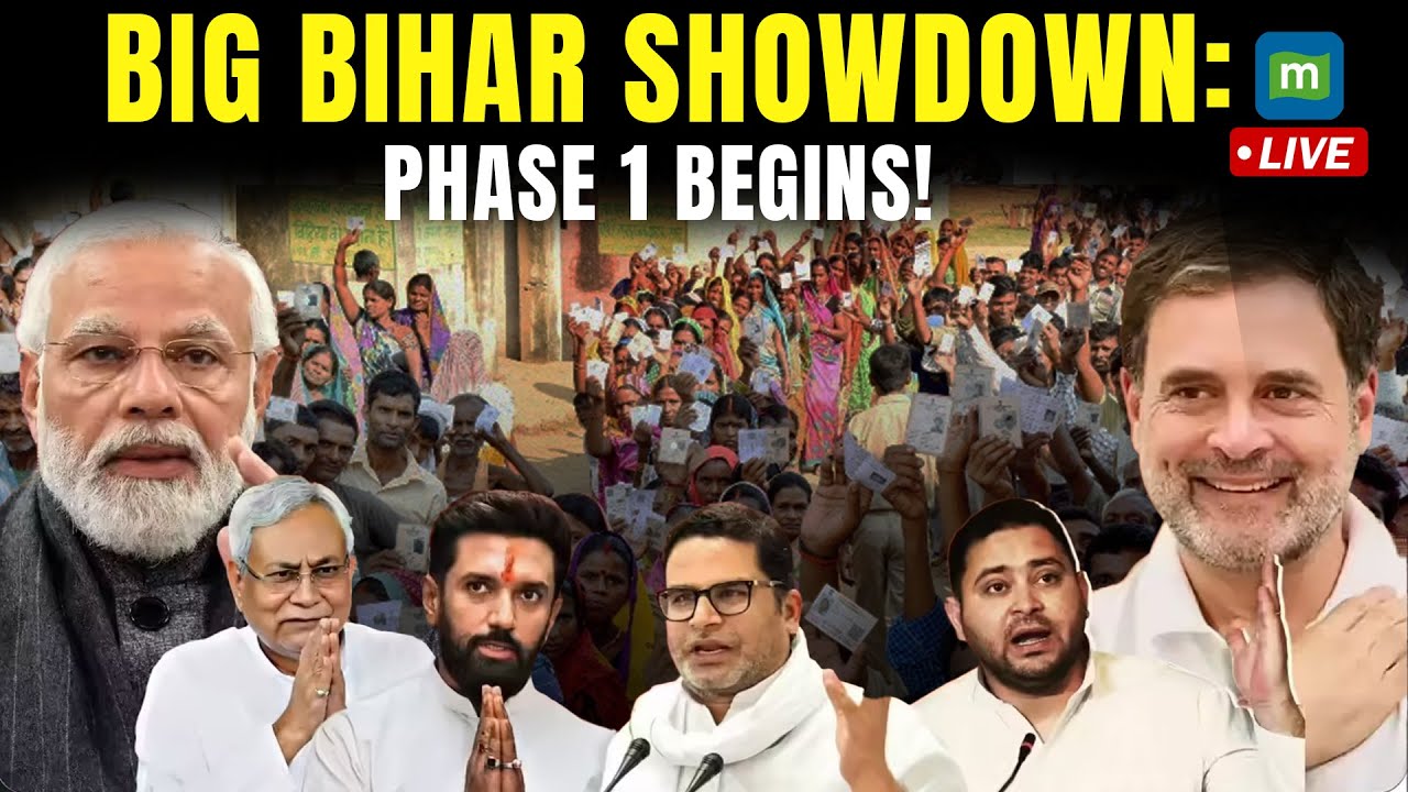 Bihar Election 2025 Phase 1 LIVE | Nitish Kumar vs Tejashwi Yadav | Battle for Bihar Begins