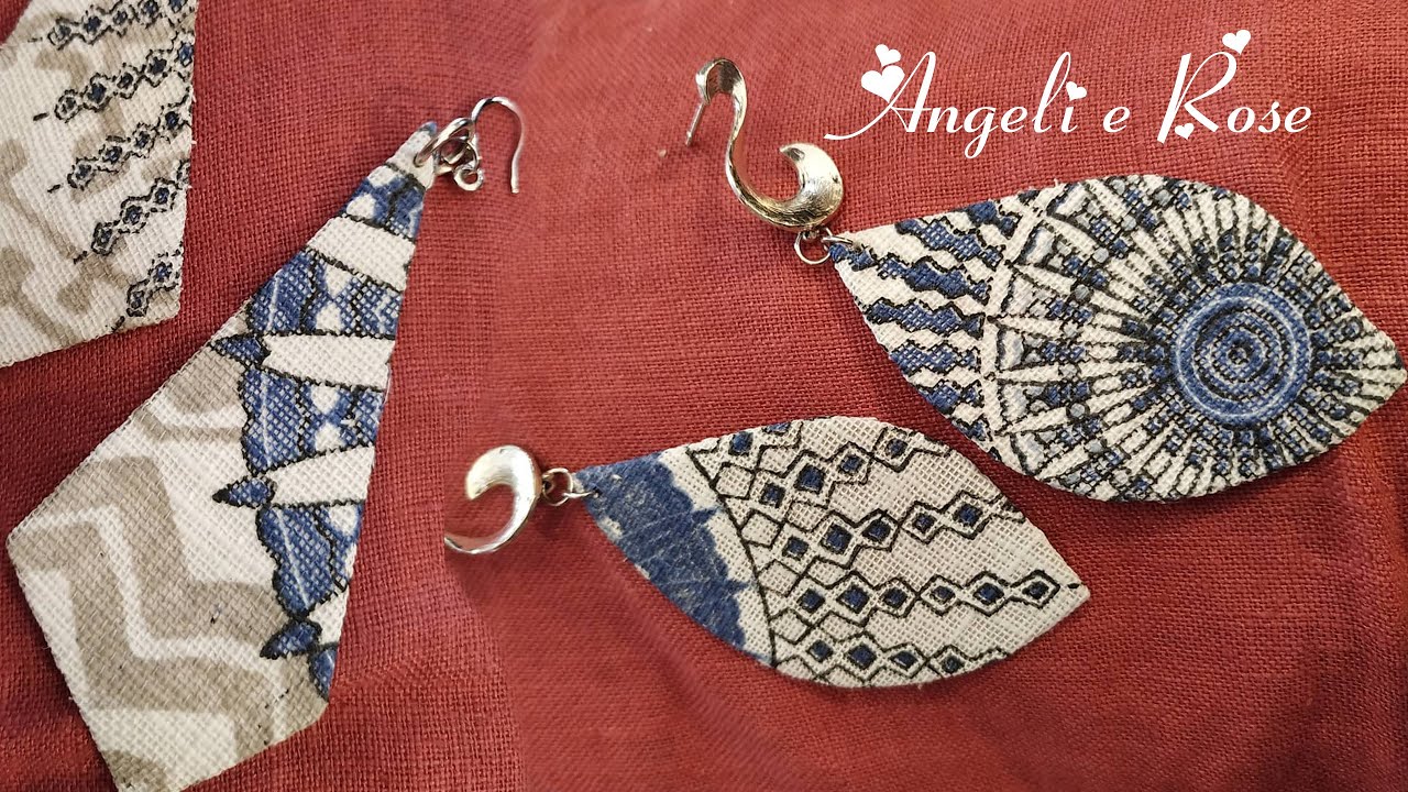 DIY - ELEMENTI TESSILI per collane e orecchini - prima parte creiamo gli elementi