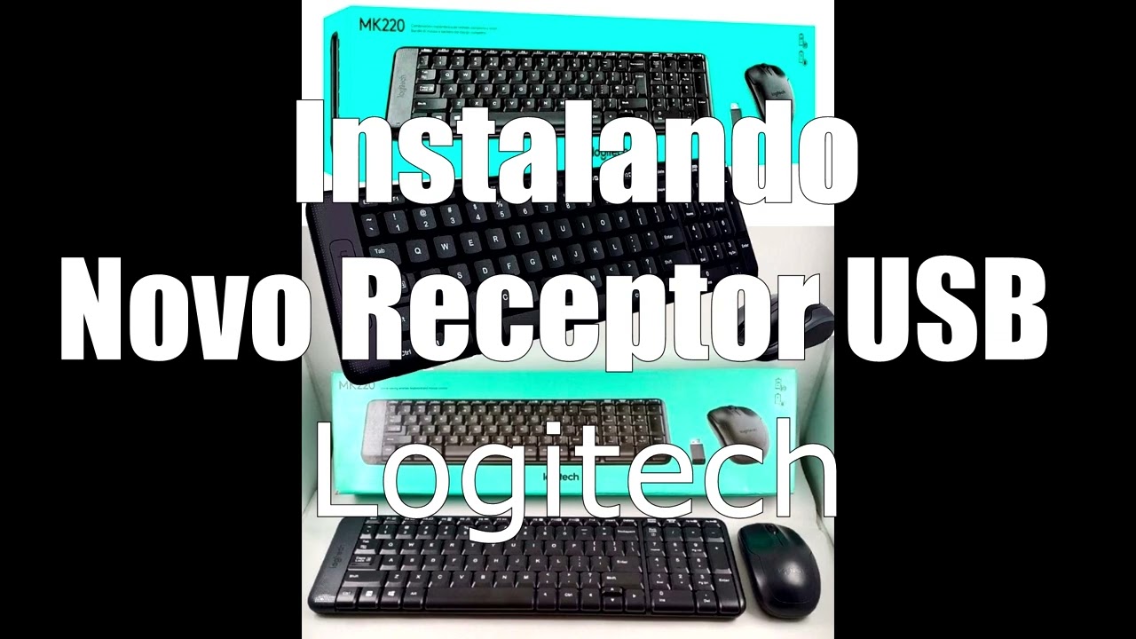 Trocando sensor/RECEPTOR USB teclado e mouse logitech / replacing receptor USB mouse and keyboard