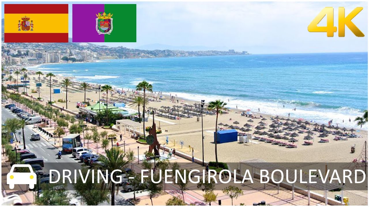 [4K] Driving TOUR - Fuengirola Boulevard | Costa del Sol / Malagá (Spain)