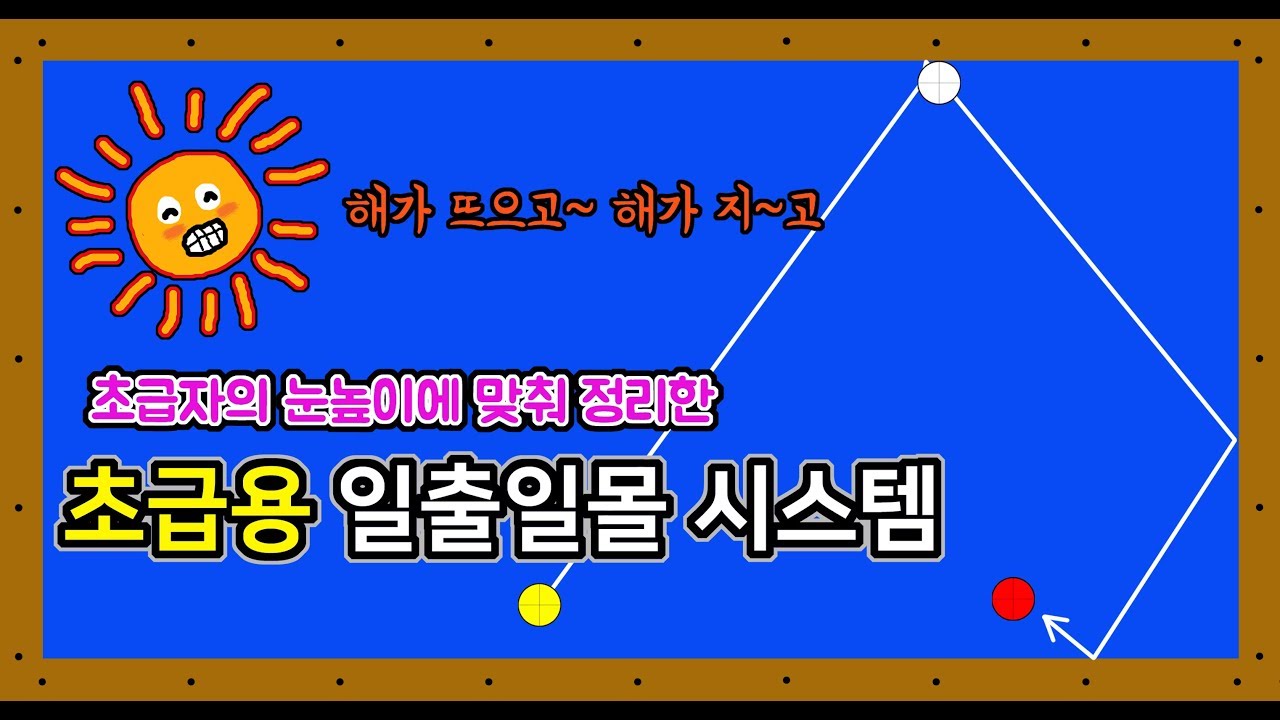 당구 일출일몰 시스템을 초급자의 관점에서 풀어보았습니다.  -아빌245