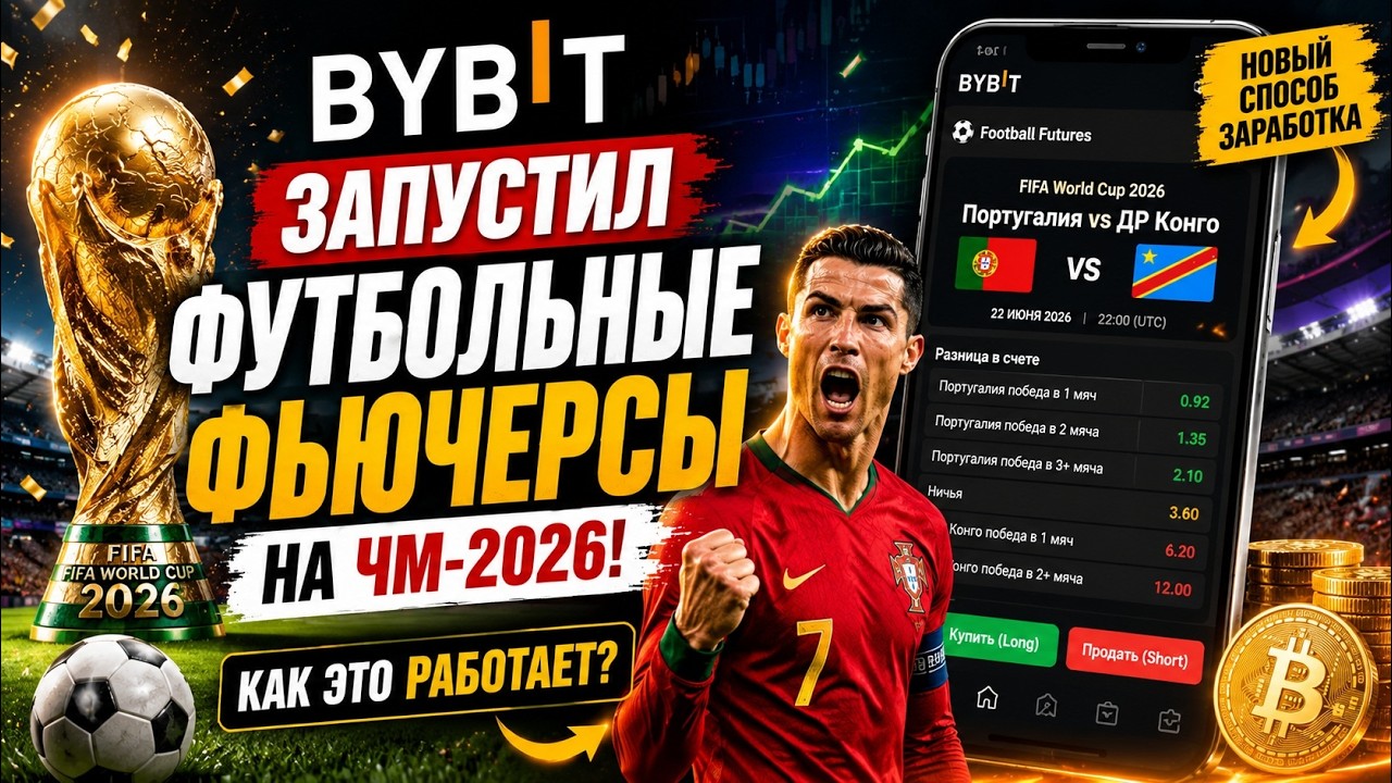 🚨 BYBIT ЗАПУСТИЛ ФУТБОЛЬНЫЕ ФЬЮЧЕРСЫ НА ЧМ-2026! КАК ЭТО РАБОТАЕТ? ⚽💰