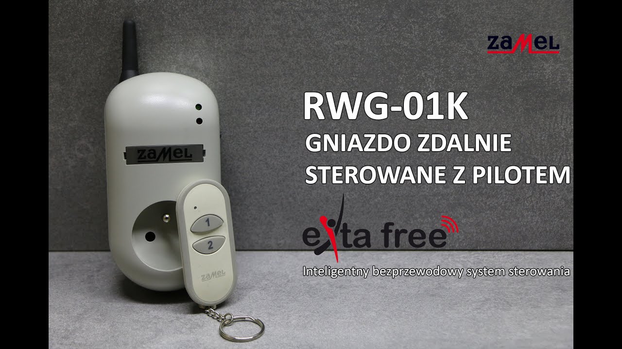 RWG-01K Zestaw sterowania radiowego ( gniazdo RWG-01 + pilot ) exta free Zamel