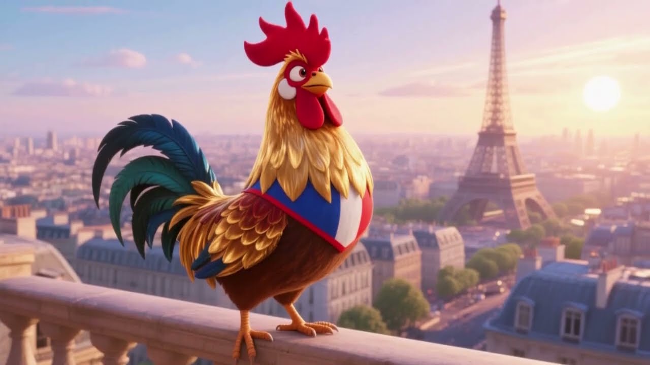 Gaston the Gallic Rooster of France 🇫🇷/ ZooEarthTvKids & Kids Songs