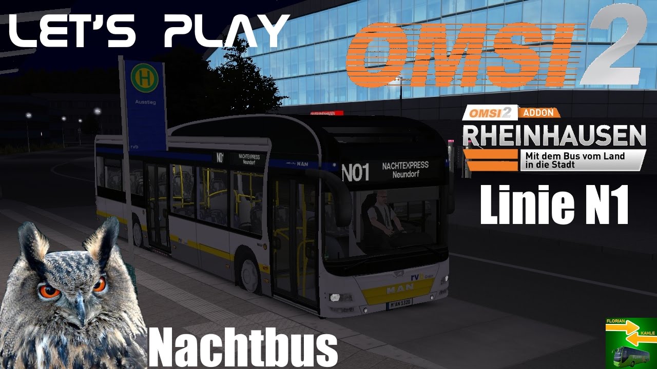 OMSI 2 [60 FPS] - Nachtbus N1 in Rheinhausen - Let's Play Omsi 2 [#280]
