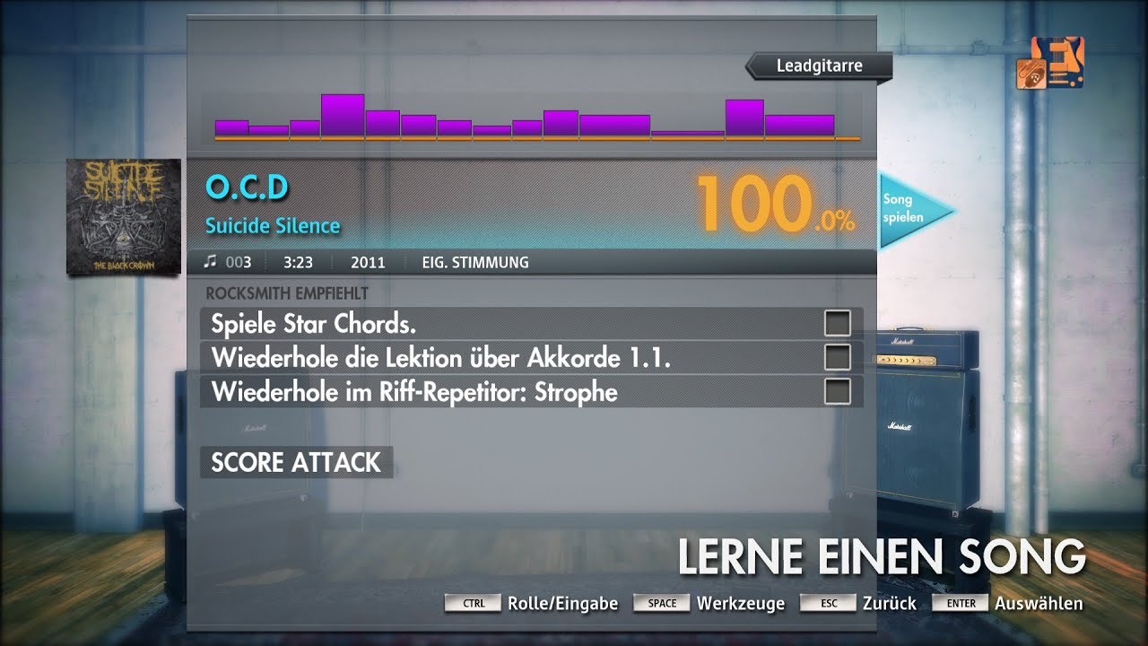 Rocksmith 2014 Suicide Silence O.C.D CDLC Lead Guitar