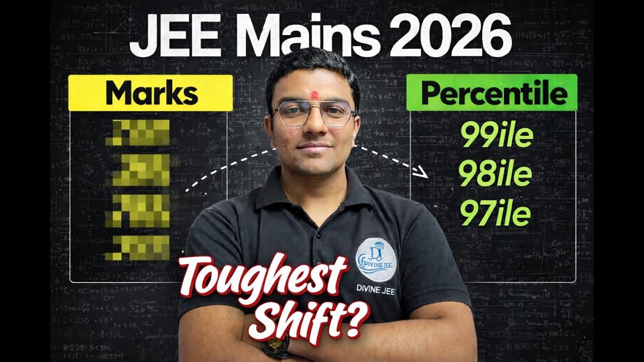 JEE Main 2026 Expected Cutoff 🔥 | Marks vs Percentile | 99%ile Kitne Marks?