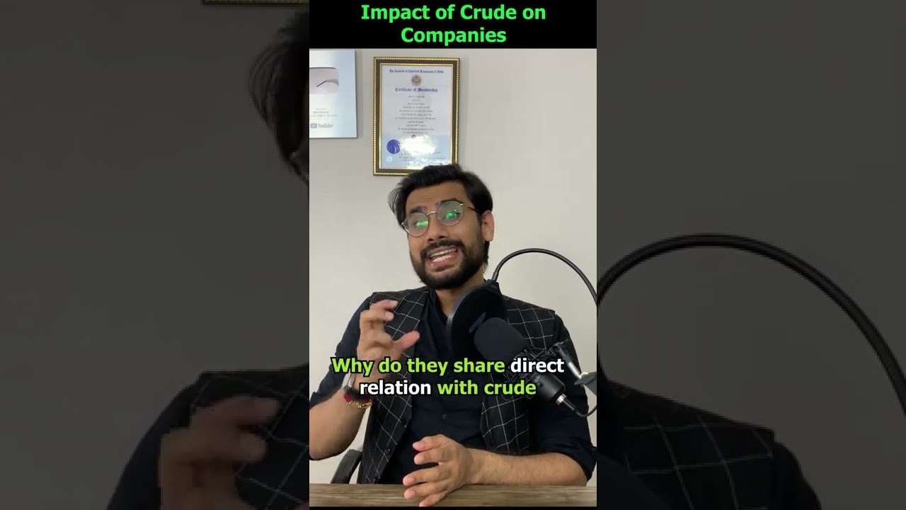 Crude Oil impact on Indian stocks | Crude Fall | Rishi Money #stockmarket #shorts