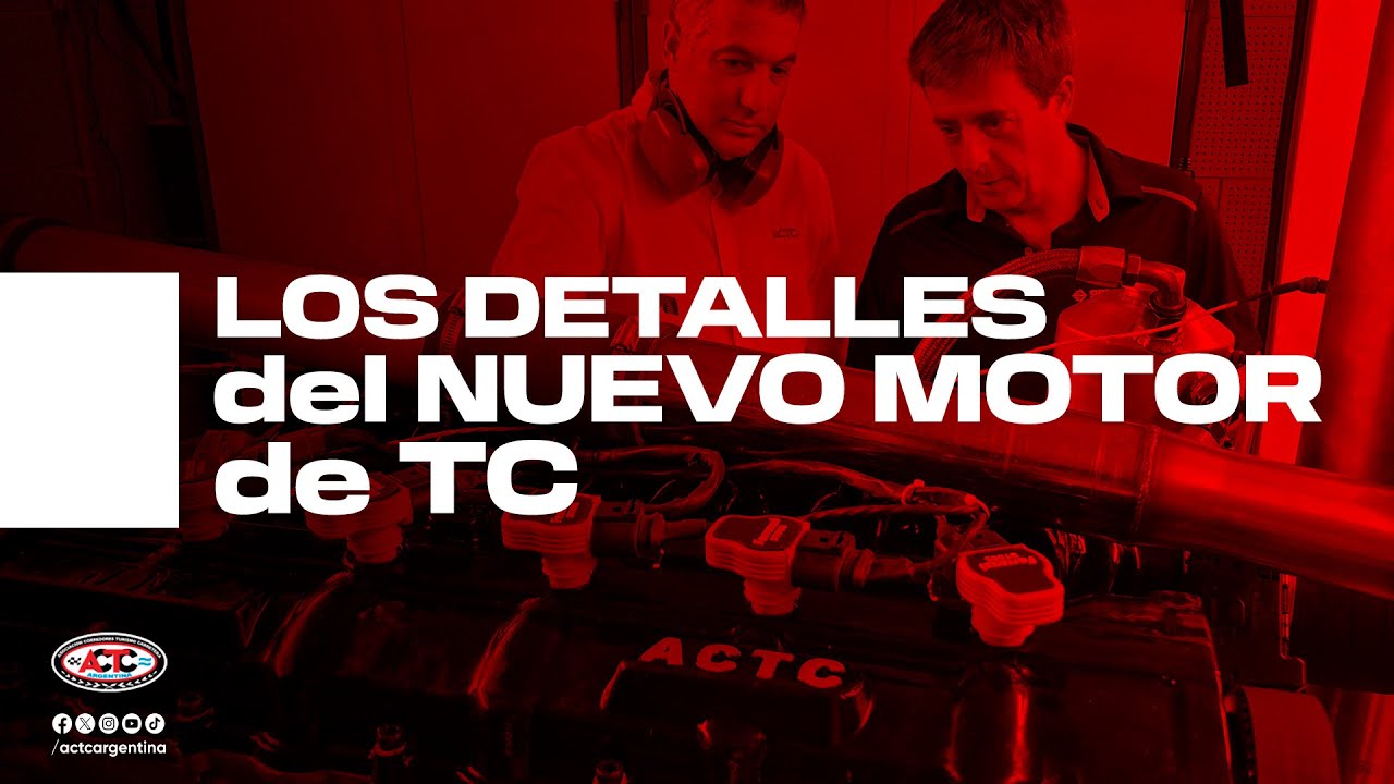 Alejandro Iuliano y Oreste Berta (H) explican el nuevo impulsor del Turismo Carretera