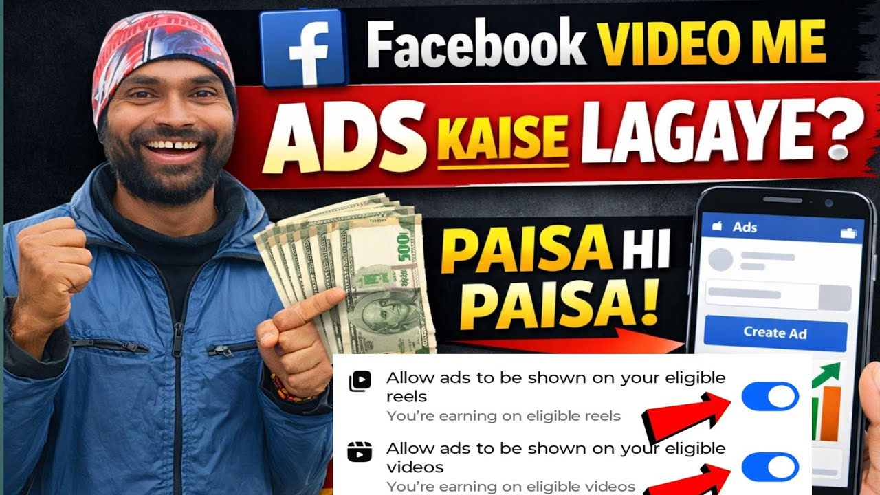 Ads Kaise Lagaye Facebook Par ✅ Facebook Video Me Ads Kaise Lagaye 🔥 Ads Kaise Lagaye