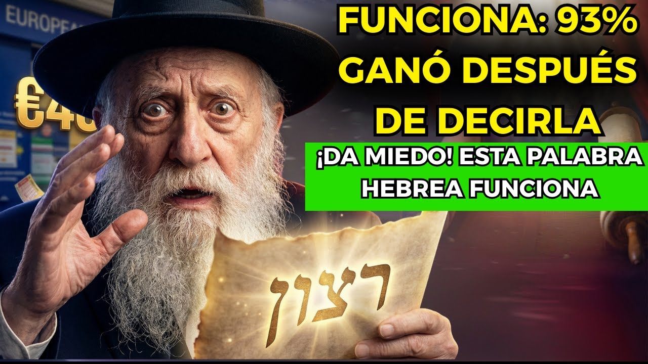 🔴¡Da MIEDO! La PALABRA Hebrea Que Rabinos Dicen ANTES de Lotería — €400.000 Pueden Ser Tuyos. Talmud