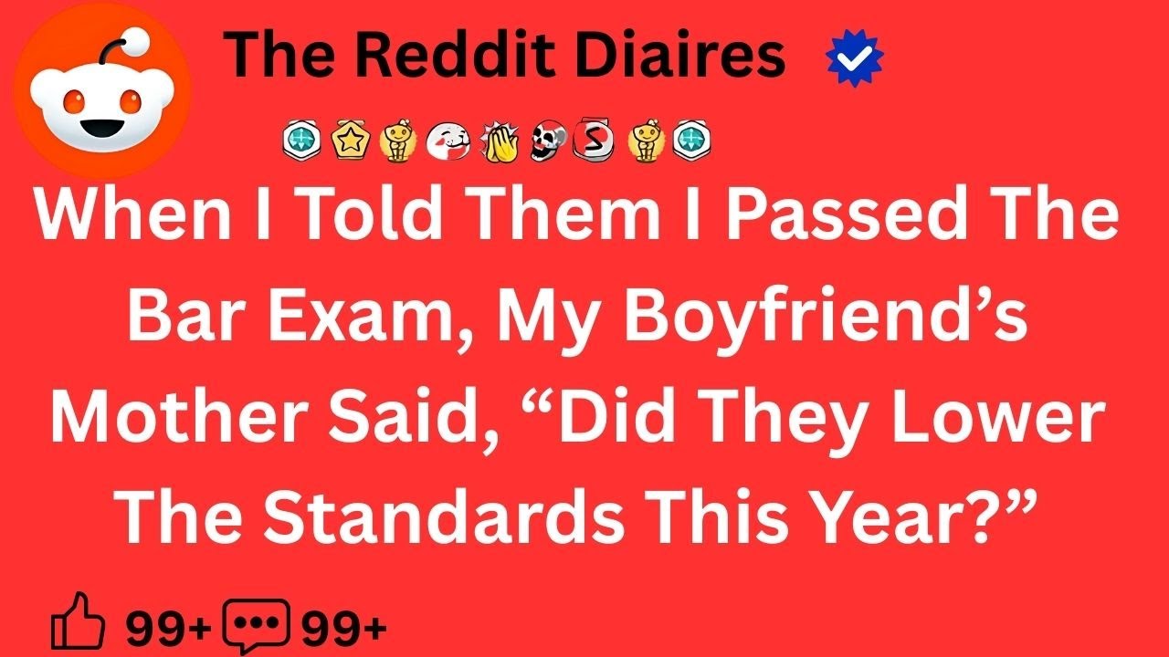 I passed the exam, my boyfriend's mother said 