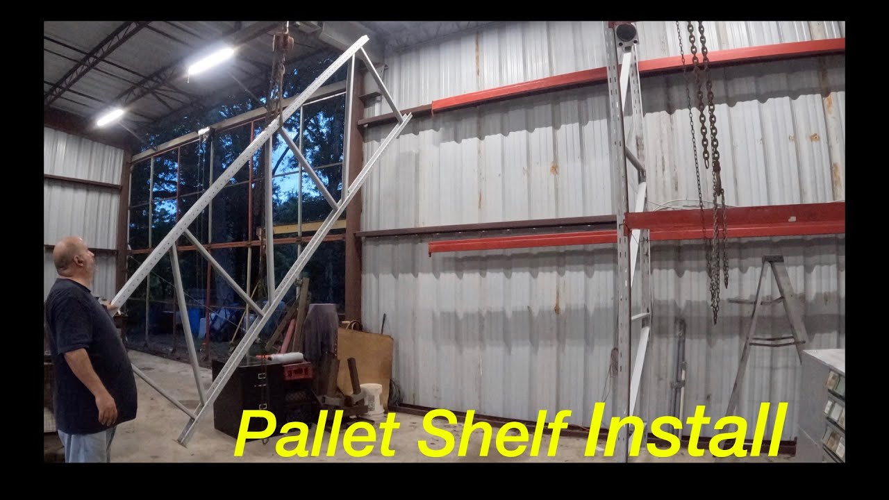 Installing Pallet Shelves in the Shop